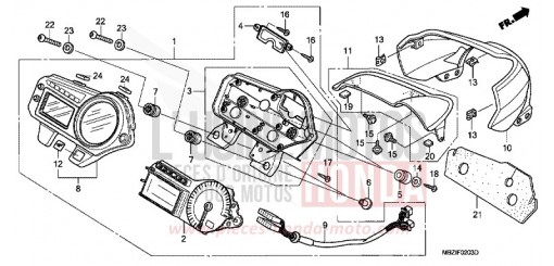 METER (CB600F5/6) CB600F6 de 2006